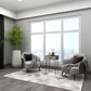 Uma Enterprises Modern Accent Table in Black, Brown and Gray, , large