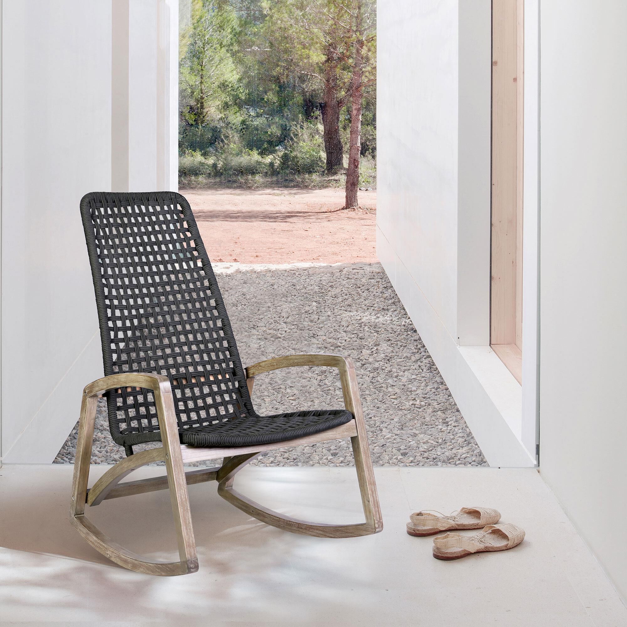 Eucalyptus wood online rocking chair