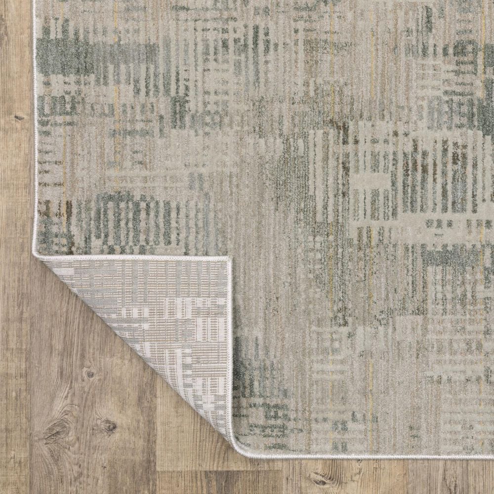Oriental Weavers Mallory MAL03 Beige and Blue 2'3" x 7'6" Runner, , large