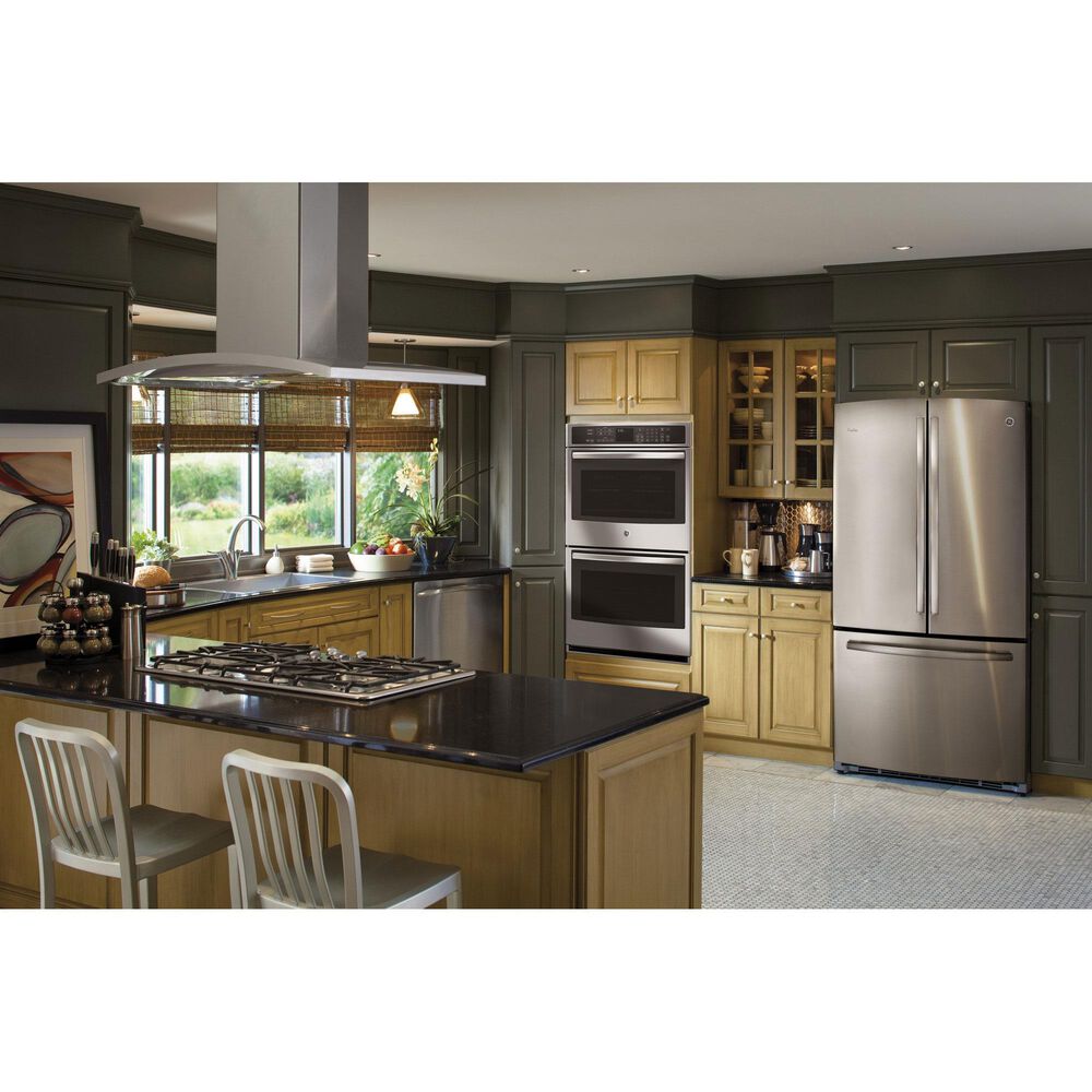GE Profile 36" Island Mount Chimney Range Hood in Stainless Steel, , large