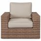 Slate and Company Isla 5-Piece Patio Conversation Set in Abigail Linen, , large