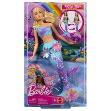 Barbie Flower Magic Mermaid Doll with Blonde Hair in Multicolor, , large