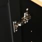 HOMLUX 53" Rolling Mobile Kitchen Island with Solid Wood Top and Locking Wheels in Black, , large