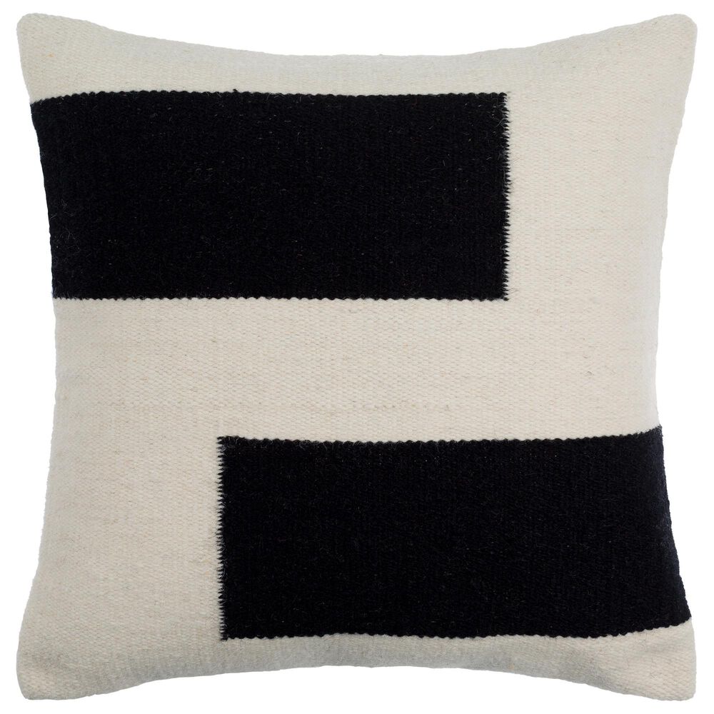 Surya Osmund 22" x 22" Throw Pillow in Black and Beige, , large