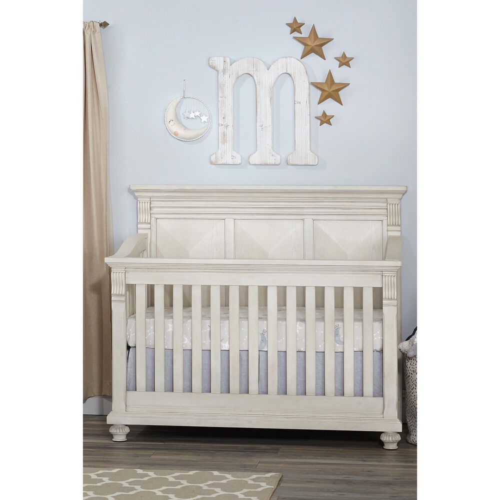 Kingsley Baby Sedona 4-In-1 Lifetime Convertible Crib in Vintage Ivory, , large