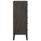Ashley Piperton 5-Drawer Chest in Brown and Dark Charcoal, , large