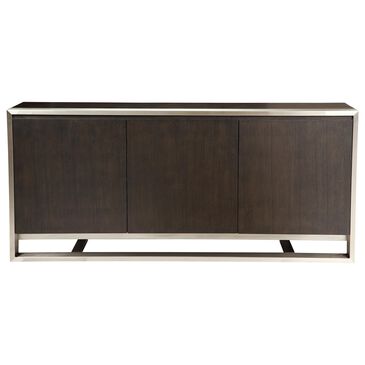 Moe"s Home Collection Vincent Sideboard in Dark Brown with Stainless Steel, , large