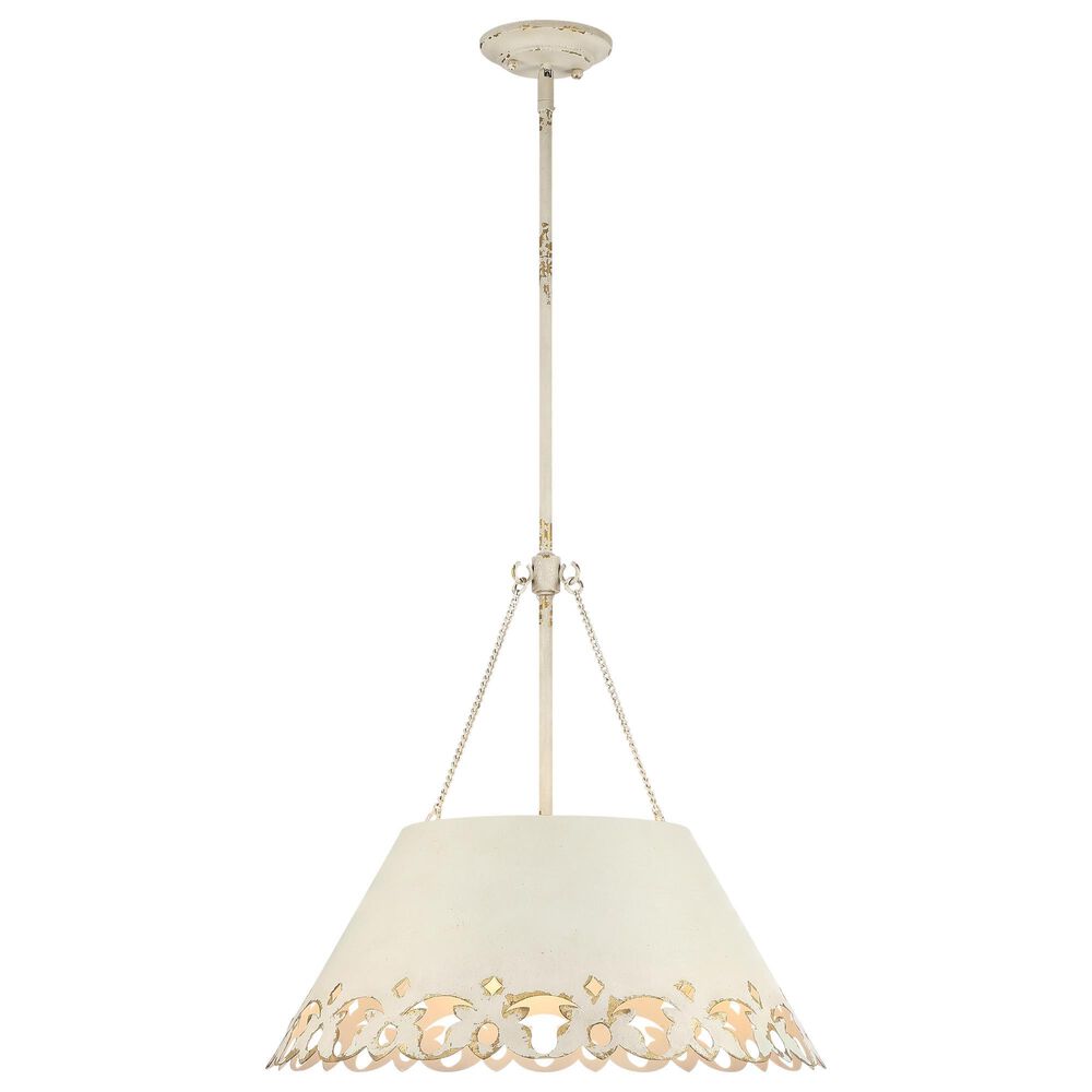 Golden Lighting Eloise 5-Light Pendant in Antique Ivory and Gold, , large