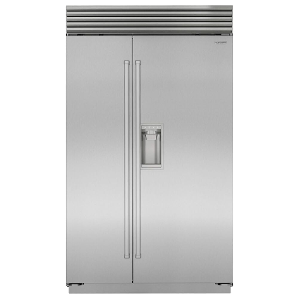 Sub Zero 28.4 Cu. Ft. Classic Side-By-Side Refrigerator with Tubular Handle in Stainless Steel, , large