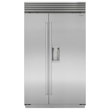 Sub Zero 28.4 Cu. Ft. Classic Side-By-Side Refrigerator with Tubular Handle in Stainless Steel, , large