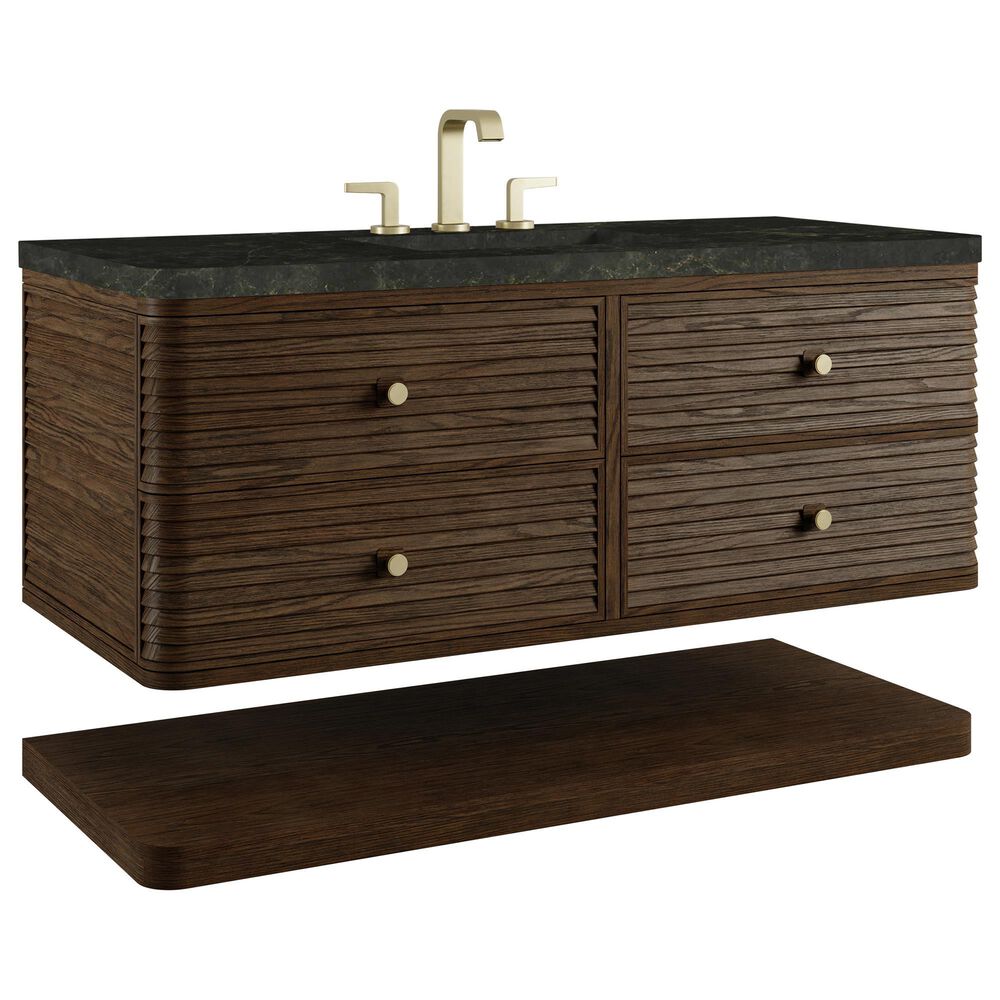 James Martin Allamari 48" Single Bathroom Vanity in Sable with 3 cm Phantome Eclos Top and Rectangular Sink, , large