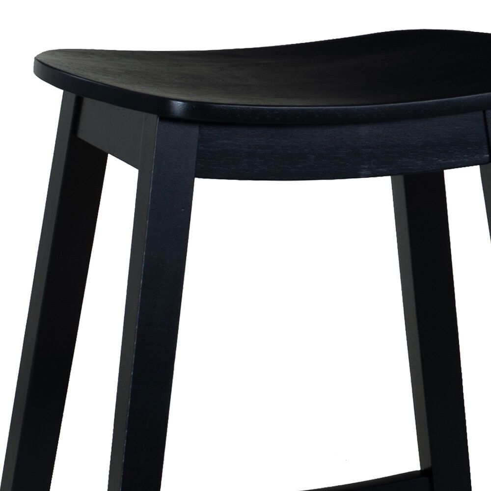 Linon Home Decor Culver Counter Stool in Black (Set of 2), , large