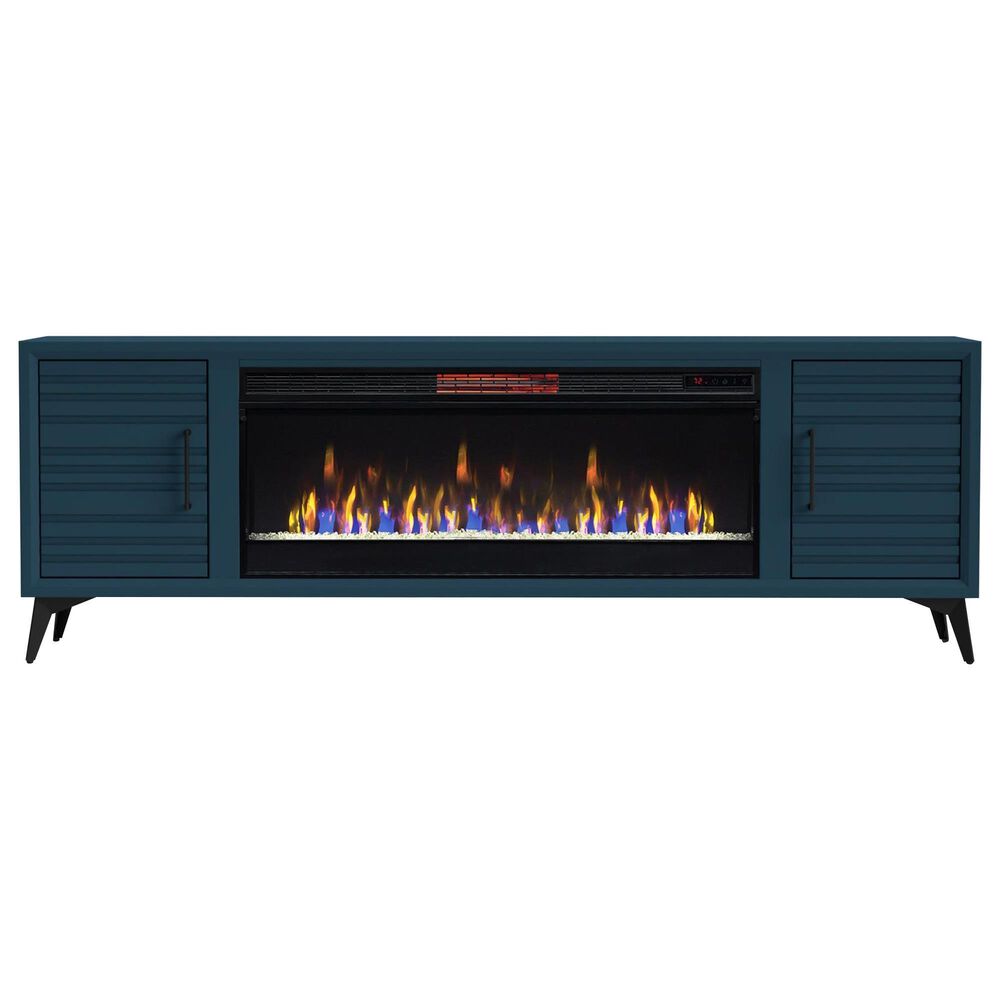 Endress International Malibu 78" Fireplace TV Stand in Denim, , large