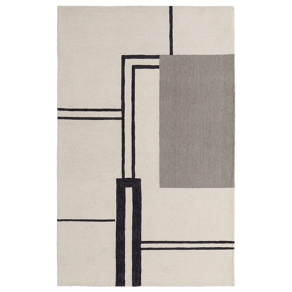 Feizy Maguire 9" x 12" Ivory and Gray Area Rug, , large