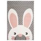 Safavieh Carousel 4" x 6" Pink and Grey Kids  Area Rug, , large