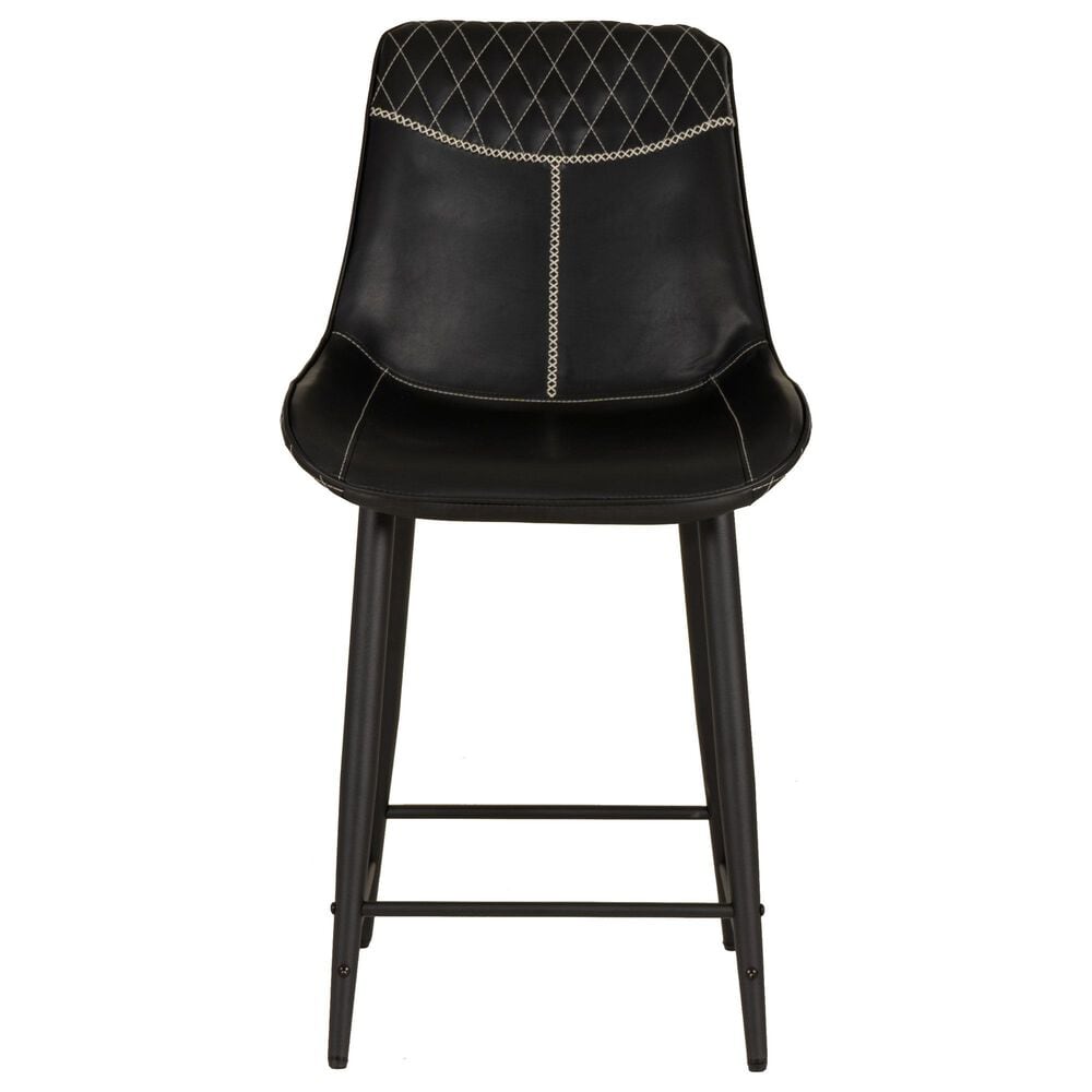 Linon Home Decor Elder 24" Counter Stool in Black, , large