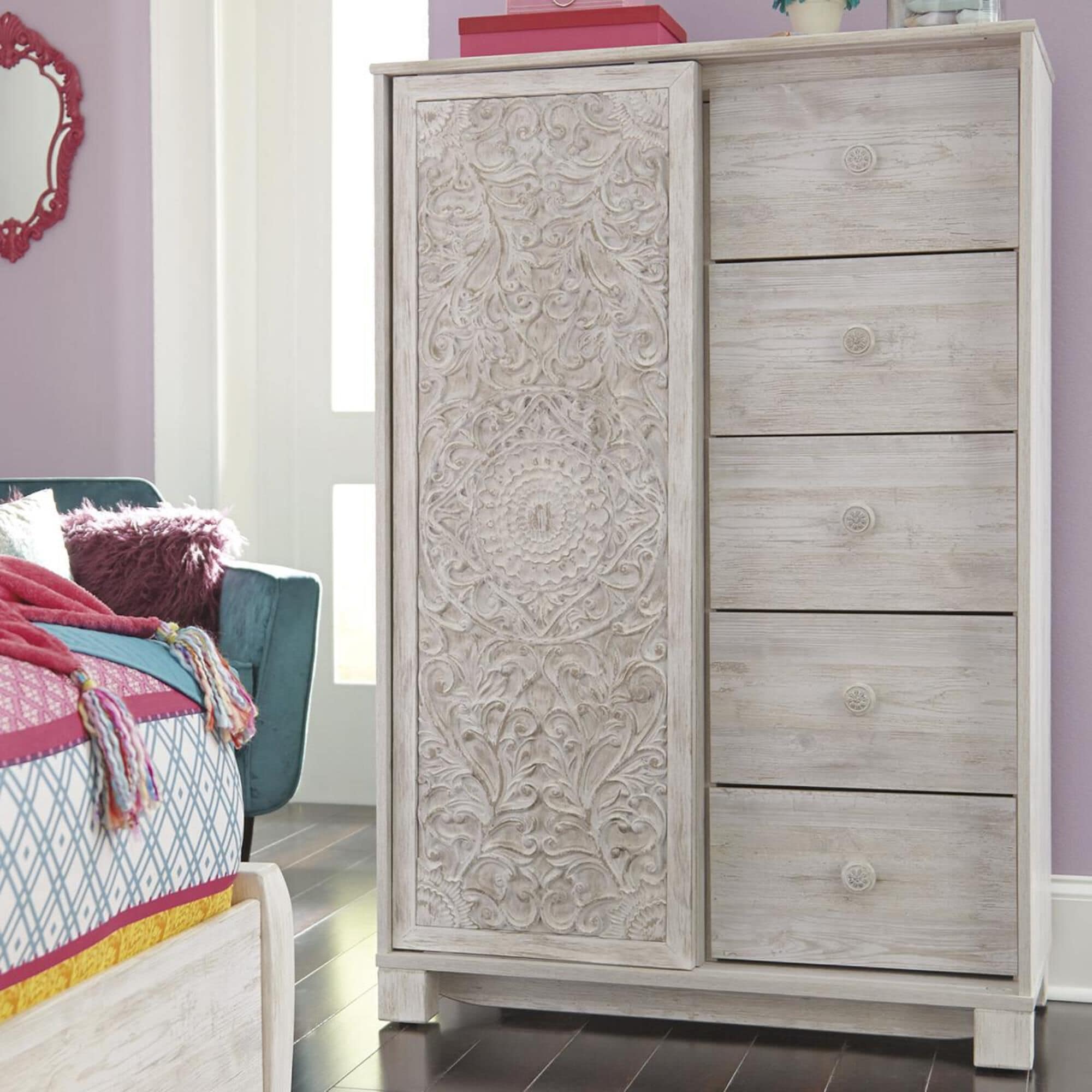 Paxberry whitewash bedroom set cheap