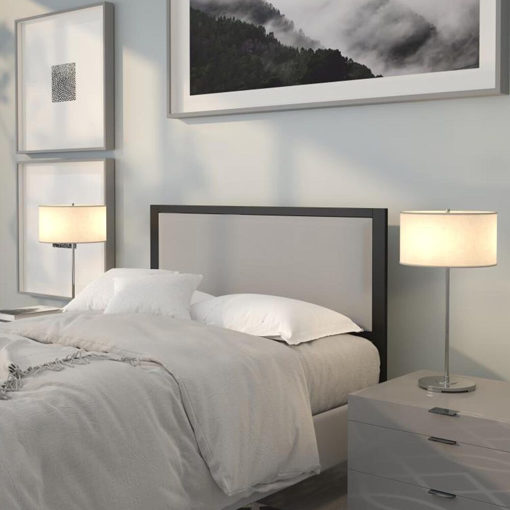 Flash Furniture Melbourne Full Upholstered Headboard in Light Gray, , large