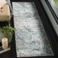 Safavieh Skyler SKY186M 2" x 8" Blue and Ivory Scatter Rug, , large