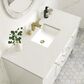 James Martin Vanities Chicago 48" Single Bathroom Vanity in Glossy White with 3 cm Lime Delight Quartz Top and Rectangular Sink, , large