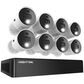 Night Owl 8-Channel, 8-Camera (White) Wired Indoor/Outdoor 4K Ultra HD 2TB DVR Spotlight Surveillance System, , large