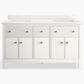 Kohler Malin 60" Double Bathroom Vanity in White with 3 cm White Quartz Top and Rectangular Sinks, , large