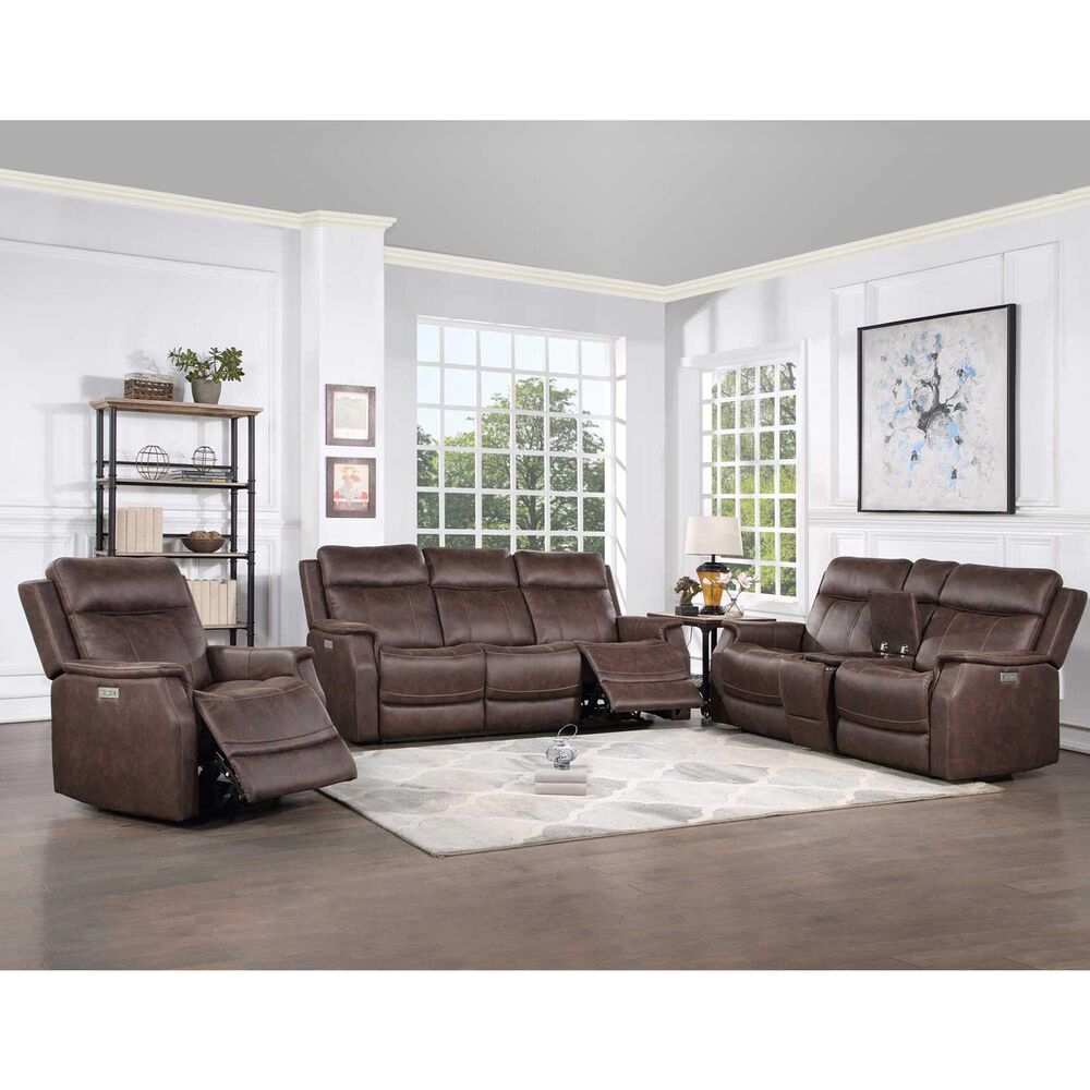 Steve Silver Valencia Dual-Power Recliner in Walnut, , large