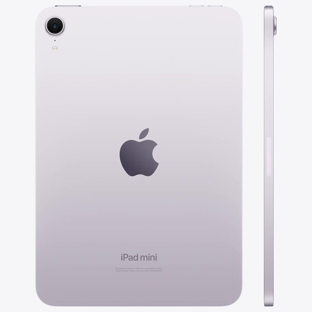 Apple iPad Mini Wi-Fi + Cellular 128GB - Purple with 2-Year AppleCare+, , large