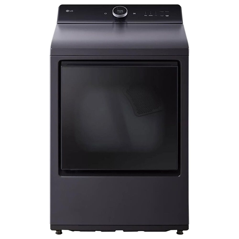 LG 7.3 cu. ft. Vented SMART Electric Dryer in Matte Black with EasyLoad Door, TurboSteam and Sensor Dry Technology, , large