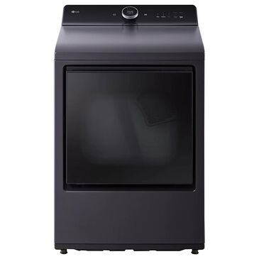 LG 7.3 cu. ft. Vented SMART Electric Dryer in Matte Black with EasyLoad Door, TurboSteam and Sensor Dry Technology, , large