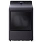 LG 7.3 cu. ft. Vented SMART Electric Dryer in Matte Black with EasyLoad Door, TurboSteam and Sensor Dry Technology, , large