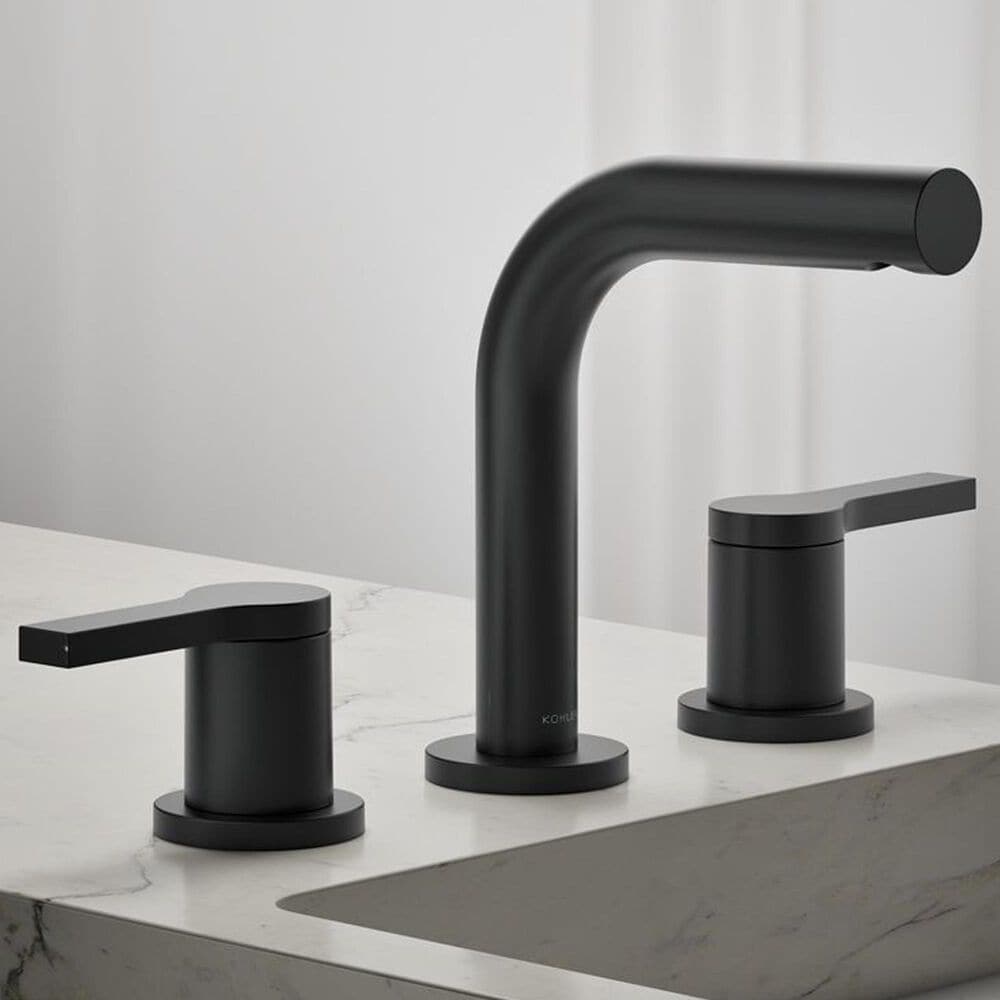 Kohler Elate Widespread Bathroom Sink Faucet in Matte Black, , large
