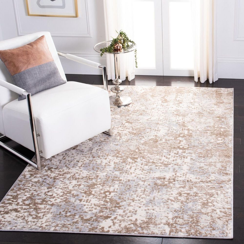 Safavieh Lagoon LGN565F 5&#39;3&quot; x 7&#39;7&quot; Grey and Gold Area Rug, , large