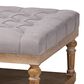 Baxton Studio Lindsey Cocktail Ottoman in Grey, , large