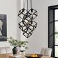 Lite Source Cuboid 6-Light Chandelier in Black, , large