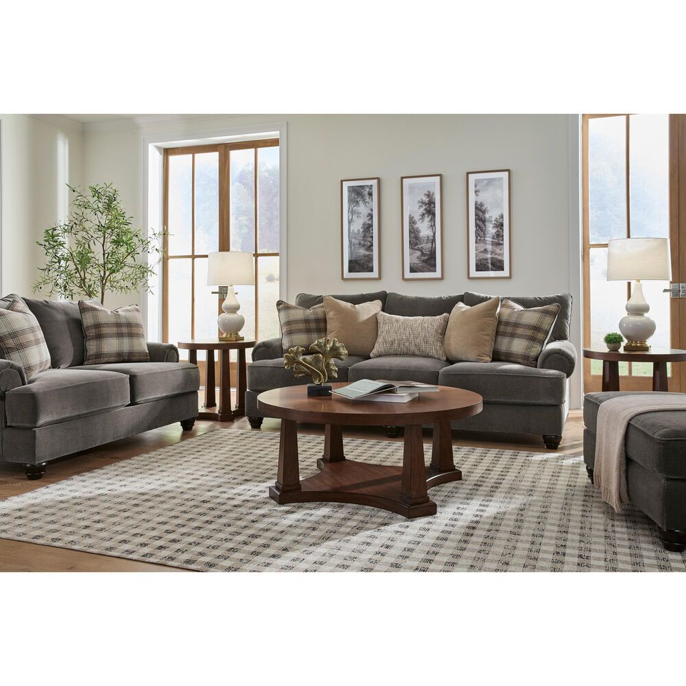 Ashley Tallow Creek Stationary Queen Sleeper Sofa in Shadow Velvet, , large