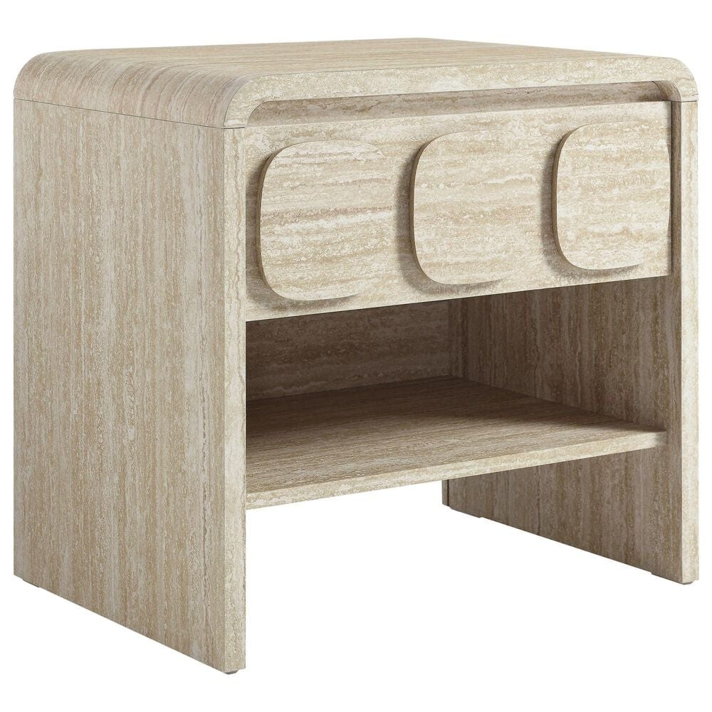 Modway Toscana 1 Drawer and Shelf Nightstand in Travertine, , large