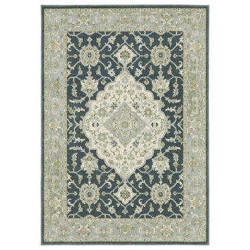 Oriental Weavers Branson 3"3" x 5" Blue and Ivory Area Rug, , large