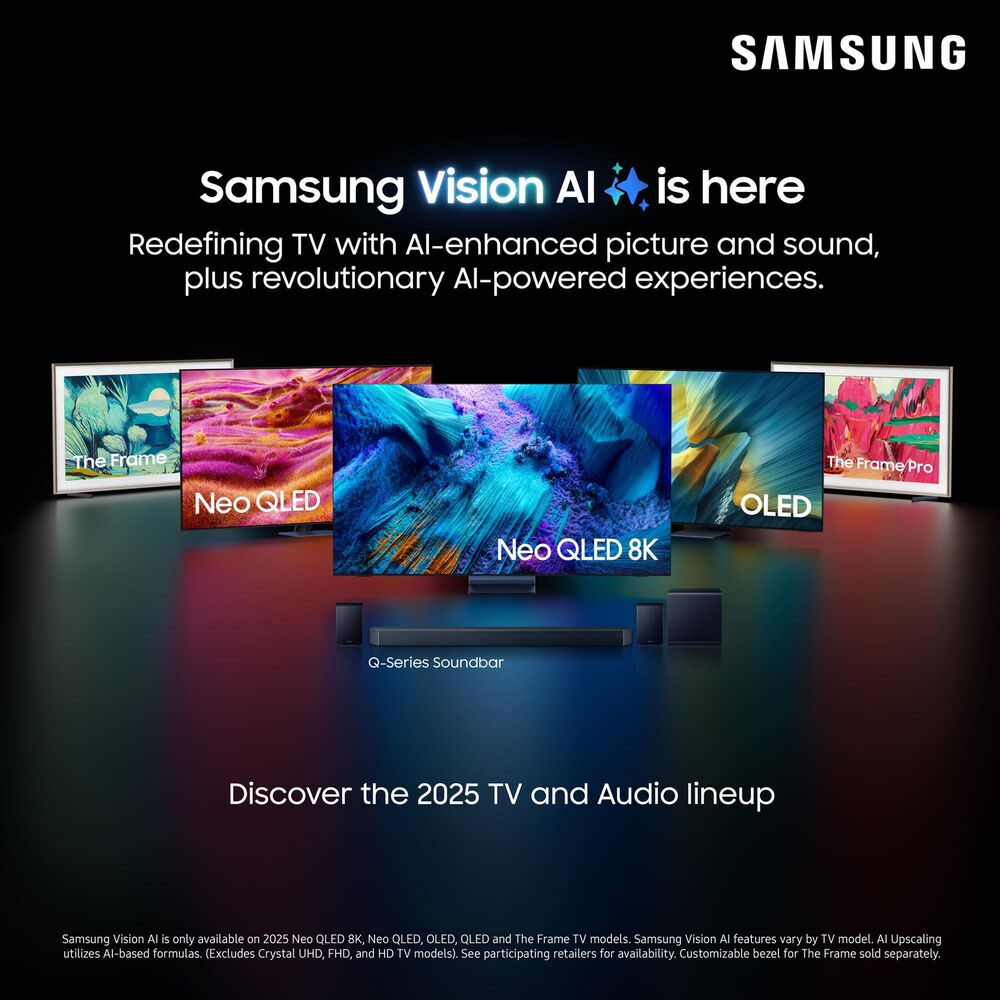 Samsung 65" Class LS03F The Frame QLED 4K in Black - Smart TV, , large