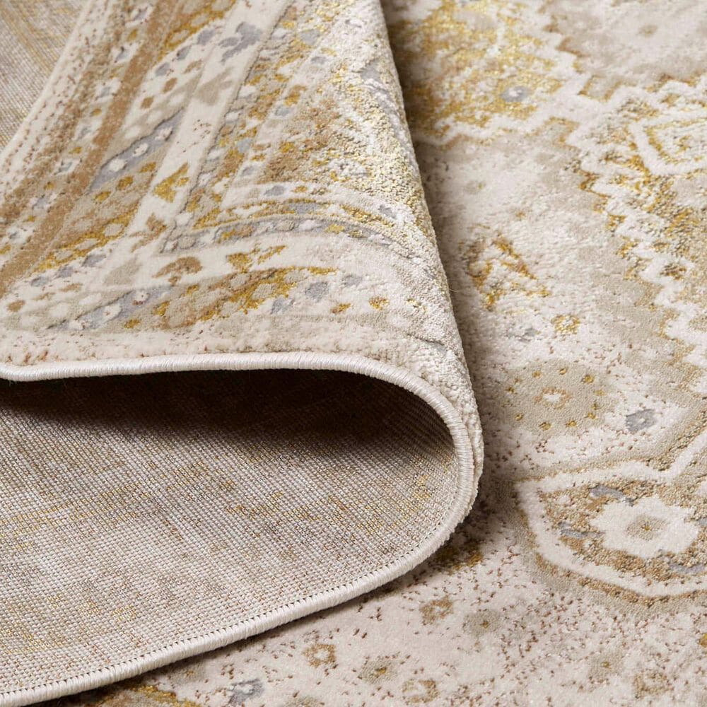 Feizy Aura 10&#39; x 13&#39;2&quot; Gold and Ivory Area Rug, , large