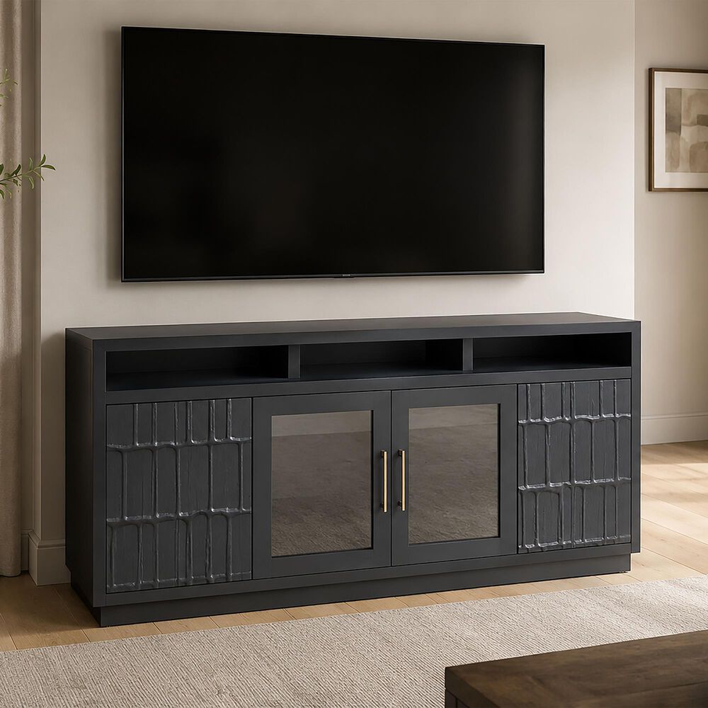 Meximuebles Ferrara 4-Door TV Console in Grey, , large