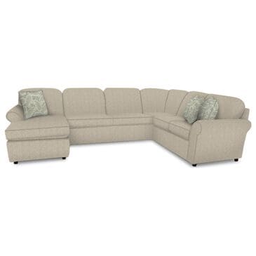 England Furniture Malibu 3-Piece Stationary Left Arm Facing Sectional with Chaise in Natural Beauty Quartz, , large