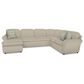 England Furniture Malibu 3-Piece Stationary Left Arm Facing Sectional with Chaise in Natural Beauty Quartz, , large