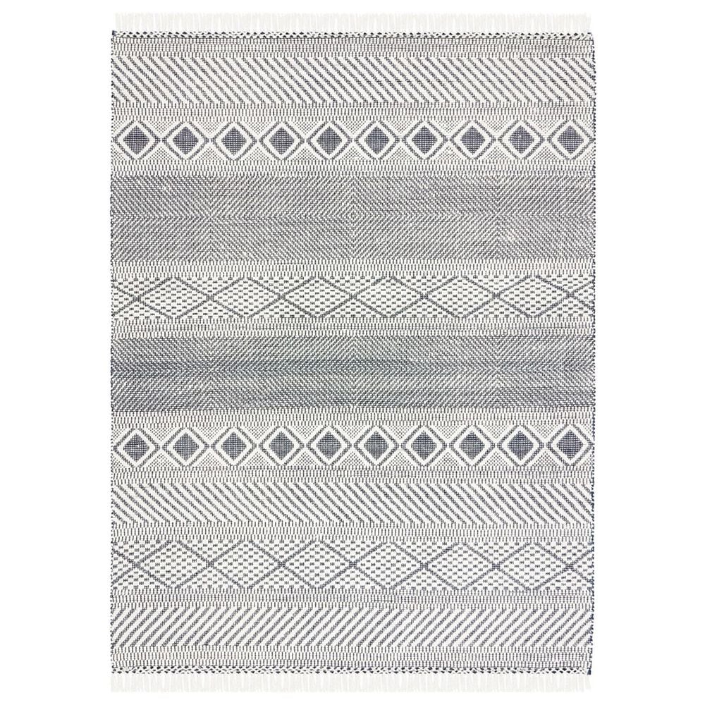 Safavieh Natura NAT856A 8" x 10" Ivory and Navy Area Rug, , large