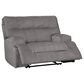 Benchcraft Coombs Wide Seat Power Recliner in Charcoal, , large