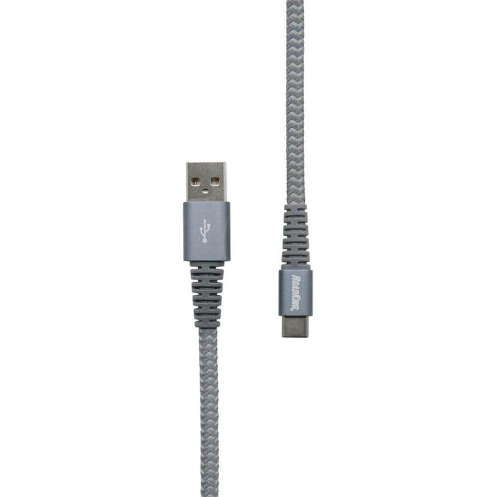 RoadKing 6" Heavy-Duty USB Type-C Cable in Silver, , large