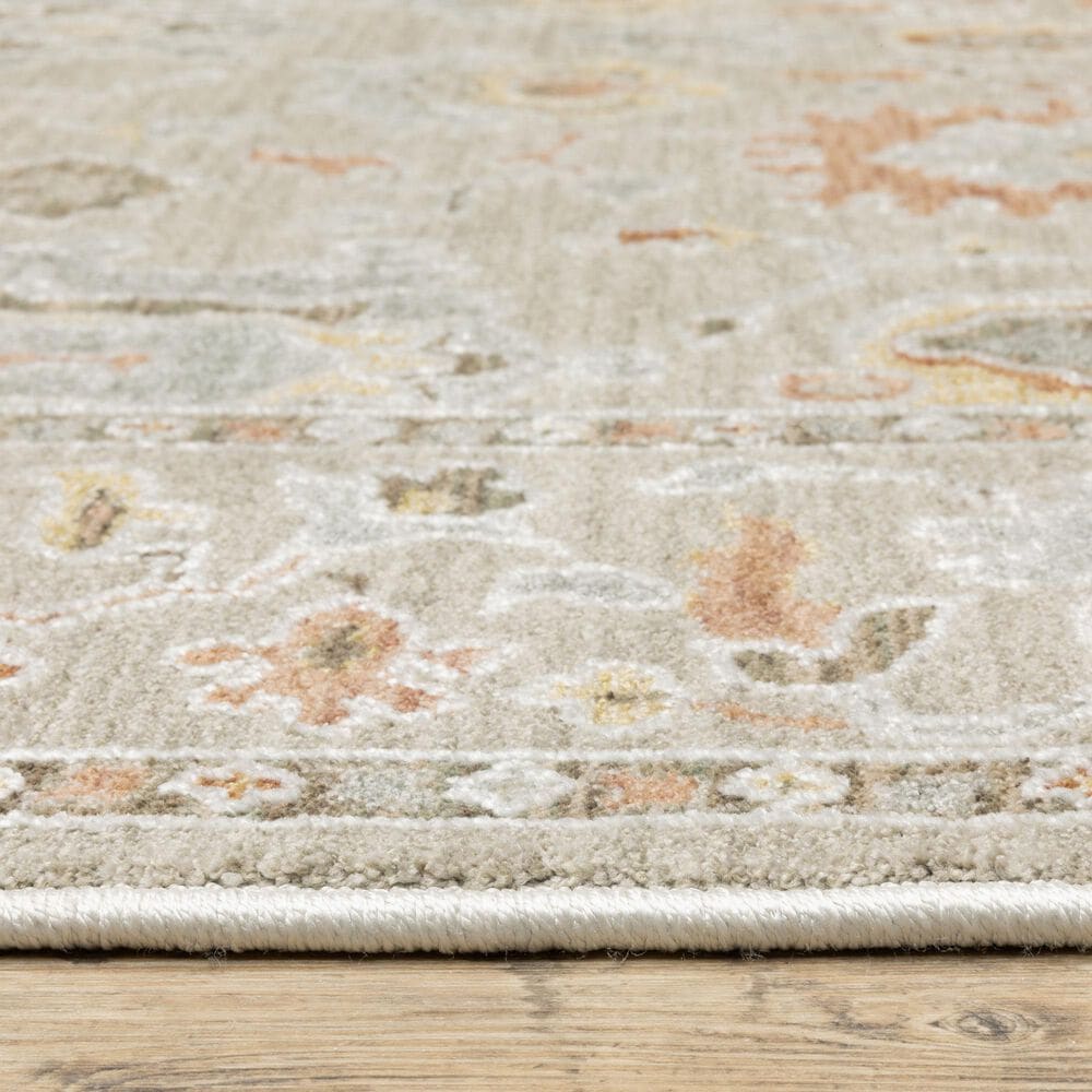 Oriental Weavers Keaton Grey and Multicolor 2'3" x 7'6" Runner, , large