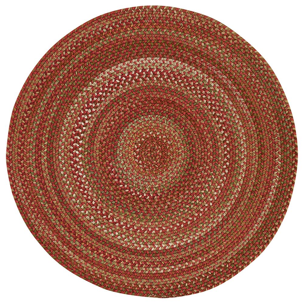 Capel Homecoming 0048-500 3" Round Rosewood Red Area Rug, , large
