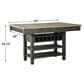 Ashley Tyler Creek 5-Piece Counter Height Set in Textured Black, , large