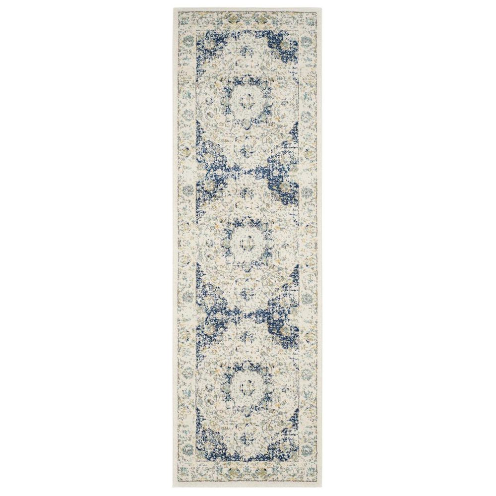 Safavieh Evoke EVK220C-213 2&#39;2&quot; x 13&#39; Ivory/Blue Runner, , large